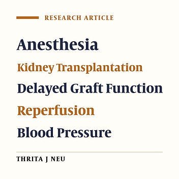 Anesthetic Experience of 1000 Cases During 10 Years in Renal Transplantation: A Retrospective Study