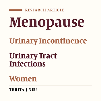 Effective Factors on Urinary Incontinence in Natural Menopausal Women