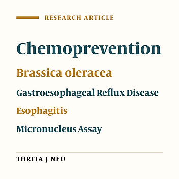Evaluation of the Protective Effect of Brassica oleracea (L. var. acephala) in Rats with Surgically-Induced Gastroesophageal Reflux Disease