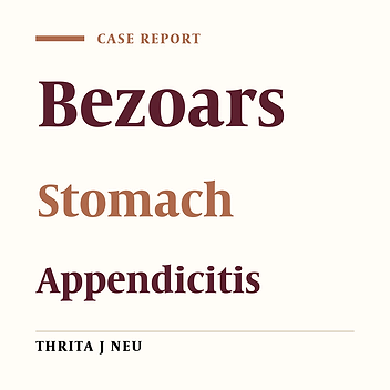 Gastric Diospyrobezoar Mimicked Acute Appendicitis: A Case Report
