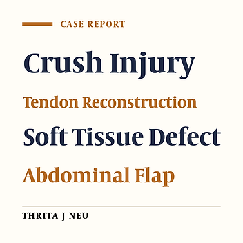 Extensor Tendon and Coverage Reconstruction of Soft Tissue Defect in a Case of Trauma to Dorsal Hand
