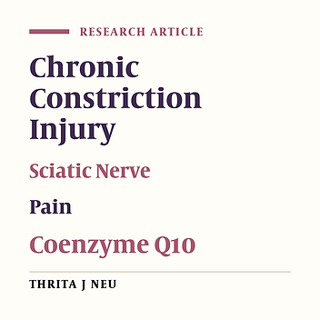 Neuroprotective Effect of Coenzyme Q10 in Chronic Constriction Injury-Induced Neuropathic Pain in Rat