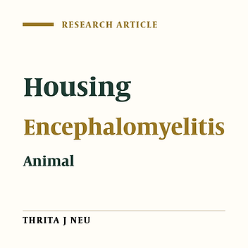 Method of Housing and Transfer and Experimental Autoimmune Encephalomyelitis: An Experimental Study on C57BL/6