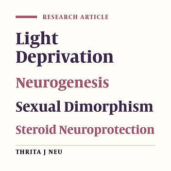 Effects of Total Light Deprivation on Hippocampal Neurogenesis and Memory of Adult Rats: A Sexual Dimorphic Study