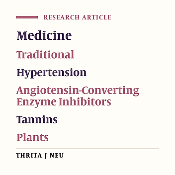 Investigation of Angiotensin-Convertings Enzyme Inhibitory Effects of Medicinal Plants Used in Traditional Persian Medicine for Treatment of Hypertension: Screening Study