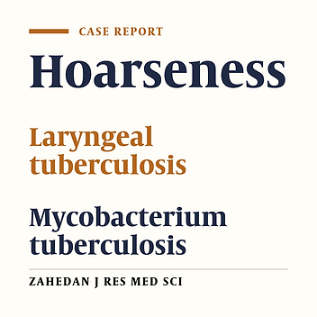 A 67-Year-Old Woman With Laryngeal Tuberculosis