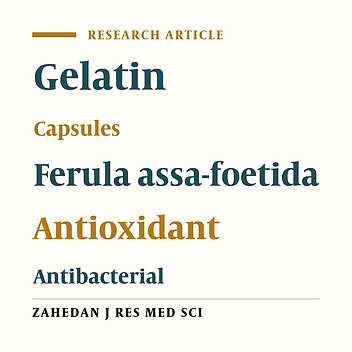 Fabrication of Gelatin Nano-Capsules Incorporate Ferula assa-foetida Essential Oil With Antibacterial and Antioxidant