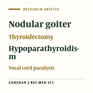 Treatment Outcome of Total Thyroidectomy for Multinodular Goiter