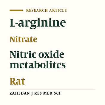 Nitrate/L-arginine Therapy and Nitric Oxide Levels in the Stomach and Liver of Rats