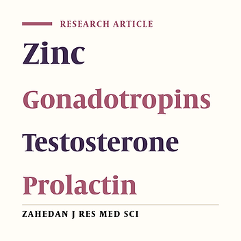 The Effect of Intraventricular Administration of Zinc on Serum LH, FSH, Prolactin, and Testosterone in Male Rats