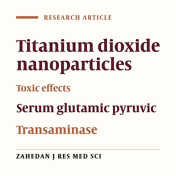 Influence of Titanium Dioxide Nanoparticles on Oxidative Stress and Pulmonary Dysfunction
