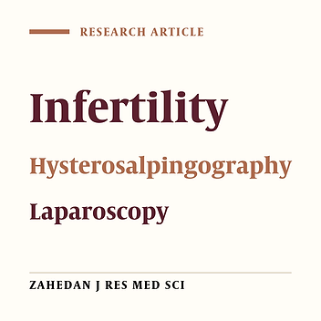 Evaluation of Tubal Factor in Two Methods of Hysterosalpingography and Laparoscopy in Infertile Women
