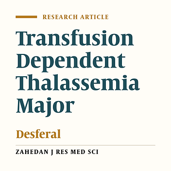 Comparison of Beta-2 Microglobulin Level and Some Variables Between Thalassemia Major Patients Who Treated by Desferal and Control Group