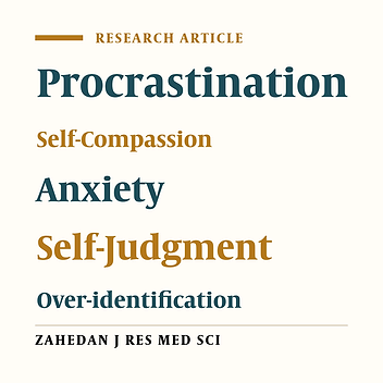 The Mediating Role of Self-Compassion in the Relationship Between Anxiety and Procrastination