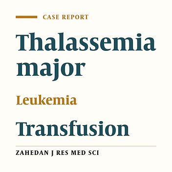 Acute Lymphoblastic Leukemia in Two Patients with β-Thalassemia Major