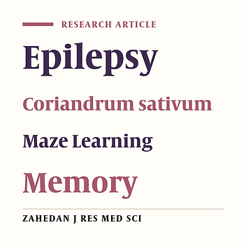 Reversal Effect of Coriandrum sativum Leaves Extract on Learning and Memory Deficits Induced by Epilepsy in Male Rat