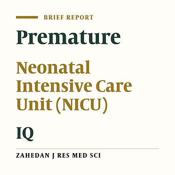 Factors Affecting the IQ of Preterm Born Children of 4-6 Years Old