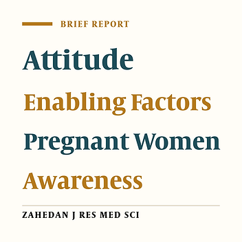 Prenatal Care Behaviors Status among Pregnant Women Using by BASNEF Model