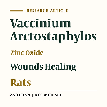 Effect of Vaccinium arctostaphylos L. Ointment in Contrast of Zinc Oxide in Secondary Healing of Postsurgical Wound