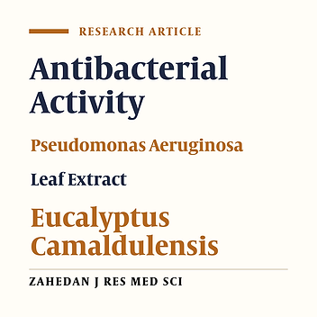 Anti-Pseudomonal Activity of Leaf Extracts of Myrtaceae Plants against β- Lactamase-Producing Strains