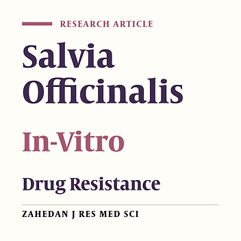 In-Vitro Antibacterial Properties of Sage (Salvia officinalis) Ethanol Extract against Multidrug Resistant Staphylococcus aureus, Escherichia coli, Pseudomonas aeruginosa and Klebsiella pneumoniae