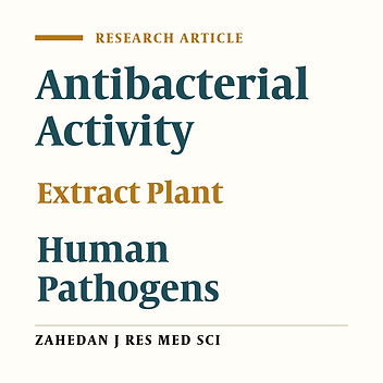 Activity of Some Iranian Plant Extracts against Multi-Drug Resistant Human Pathogens Isolated from Urinary Tract Infections