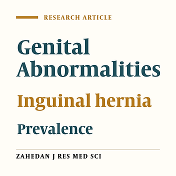 Prevalence of Inguinal Hernias and Genital Abnormalities  among Elementary - School Boys