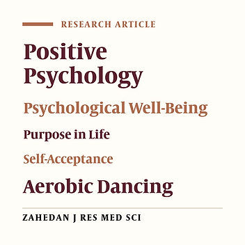 Effect of Participation in Aerobic Dancing Classes on Psychological Well-Being of Male Students