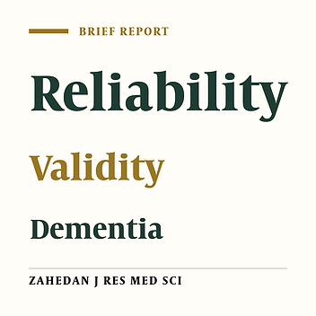 Assessing the Validity and Reliability of Rowland’s Universal Dementia Assessment Scale (RUDAS) in Patients with Dementia