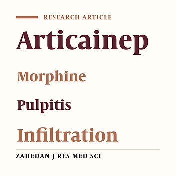A Comparison of the Anesthesia Efficacy of Articaine and Articaine plus  Morphine for Buccal Infiltration in Mandi bular Posterior Teeth  with Irriversible  Pulpitis