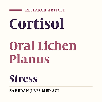 The Evaluation of Psychological Factor and Salivary Cortisol and IgA Levels in Patients with Oral Lichen Planus