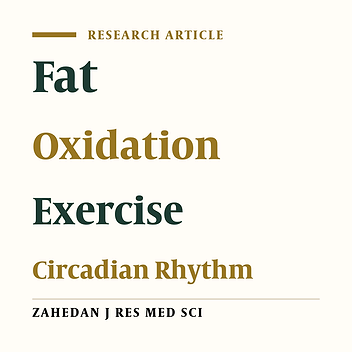 Effect of Circadian Rhythm on Peak of Maximal Fat Oxidation on Non-Athletic Men