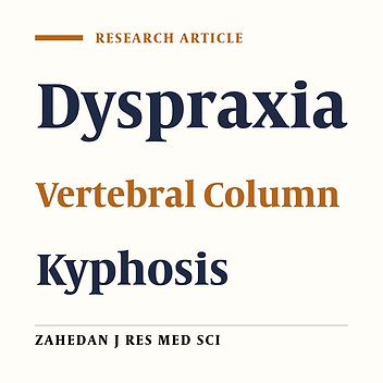 Effect of Regular Corrective Exercises on the Spinal Column of Dyspraxic Patients