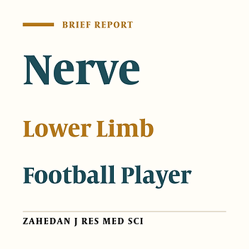 Decreased Nerve Conduction Velocity in Football Players