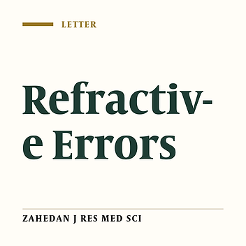 A Study on the Frequency of Refractive Errors and the Degree of Visual Acuity Improvement by Glasses in Visually Impaired Patients