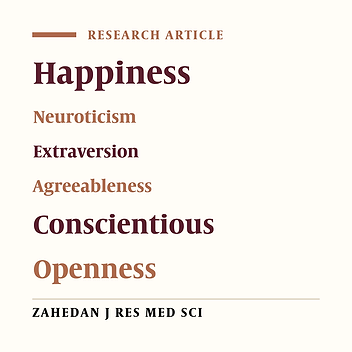 The Relationship between Happiness and NEO-FFI Personality Questionnaire Dimensions in High School Students of Mobarekeh