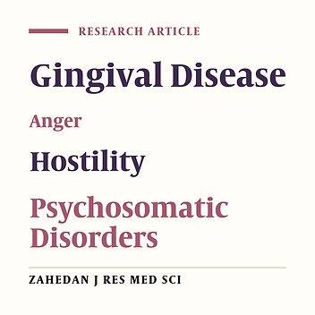 The Relation of Brain Behavioral Systems, D Personality Type, Anger and Hostility in People with Gum Disease