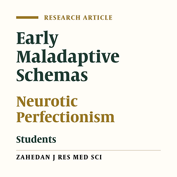 Comparison of Early Maladaptive Schemas in Neurotic Perfectionism and Non-Perfectionist Middle School Students