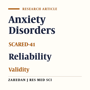Validity of the Questionnaire for the Revised Version of the Screen for Child Anxiety Related Emotional Disorders (SCARED-41)