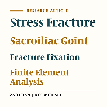 Finite Element Analysis on Iliosacral Screw Fixation for Sacral Stress Fracture: A Comparison between Three Systems