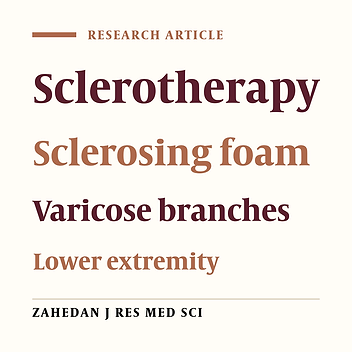 Complications of Sclerotherapy with Sclerosing Foam in Lower Extremity Varicose Veins