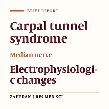 Evaluation of Findings in Carpal Tunnel Syndrome during Surgery in Patients Referred to Reconstructive Surgery Ward