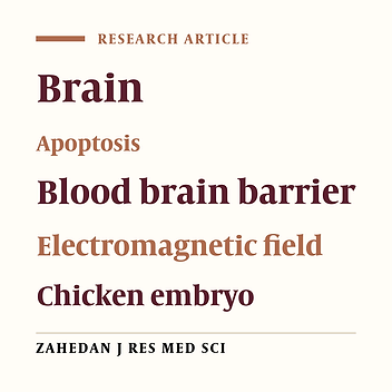 Cellular Apoptosis and Blood Brain Barrier Permeability Changes in the Pre-Incubated Chicken Embryo’s Brain by Effect of Electromagnetic Fields