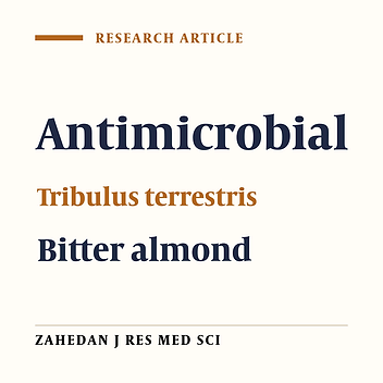 Synergistic Antimicrobial Effect of Tribulus terrestris and Bitter Almond Extracts