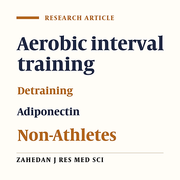 Effects of Ten Weeks of Aerobic Interval Training and Four Weeks Detraining on Plasma Adiponectin Level in Male Student Non-Athletes