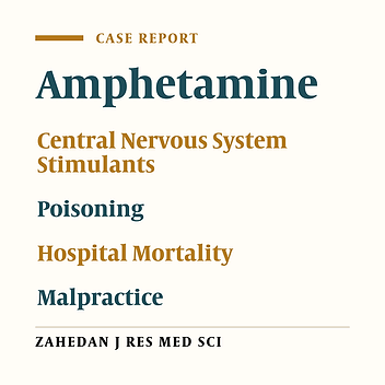 Abdominal Computed Tomography of a Fatal Amphetamine Poisoning; Pitfalls of Diagnosis and Treatment
