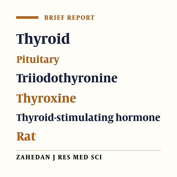 Effects of Alcoholic Extract of Myrtus communis L. on the Hypothalamic-Pituitary-Thyroid Axis in Rats