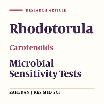 Antimicrobial Activity of Pigments Extracted from Rhodotorula glutinis Against Some Bacteria and Fungi