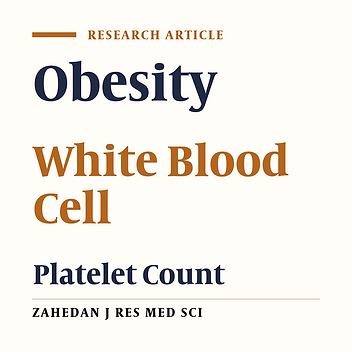 Association Between Obesity, White Blood Cell and Platelet Count