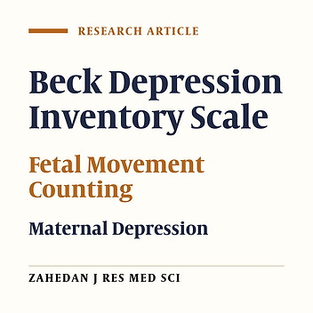 Fetal Movement Counting and Maternal Depression: A Randomized, Controlled Trial